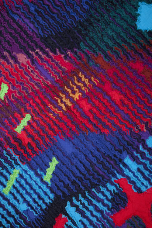 Tim Harding, quilted coat in multi-color fabric, 1993. USA. Via Goldstein Design Museum