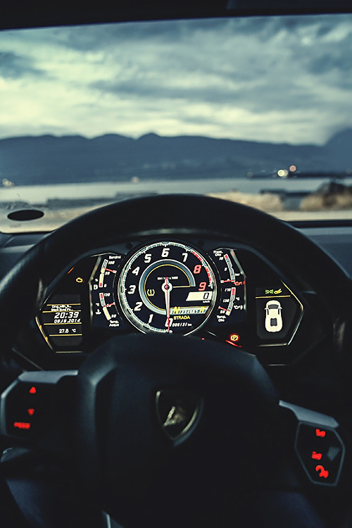 supercars-photography:Inside the Lamborghini Aventador by Marcel Lech || Sp