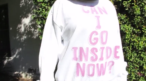 letusneverspeakofthis:  ourdrunkitchen:  a sweatshirt that’s blank when you’re inside  but then has writing on it when you go outside  this is something I never knew I needed in my life until now  All of tumblr needs this 