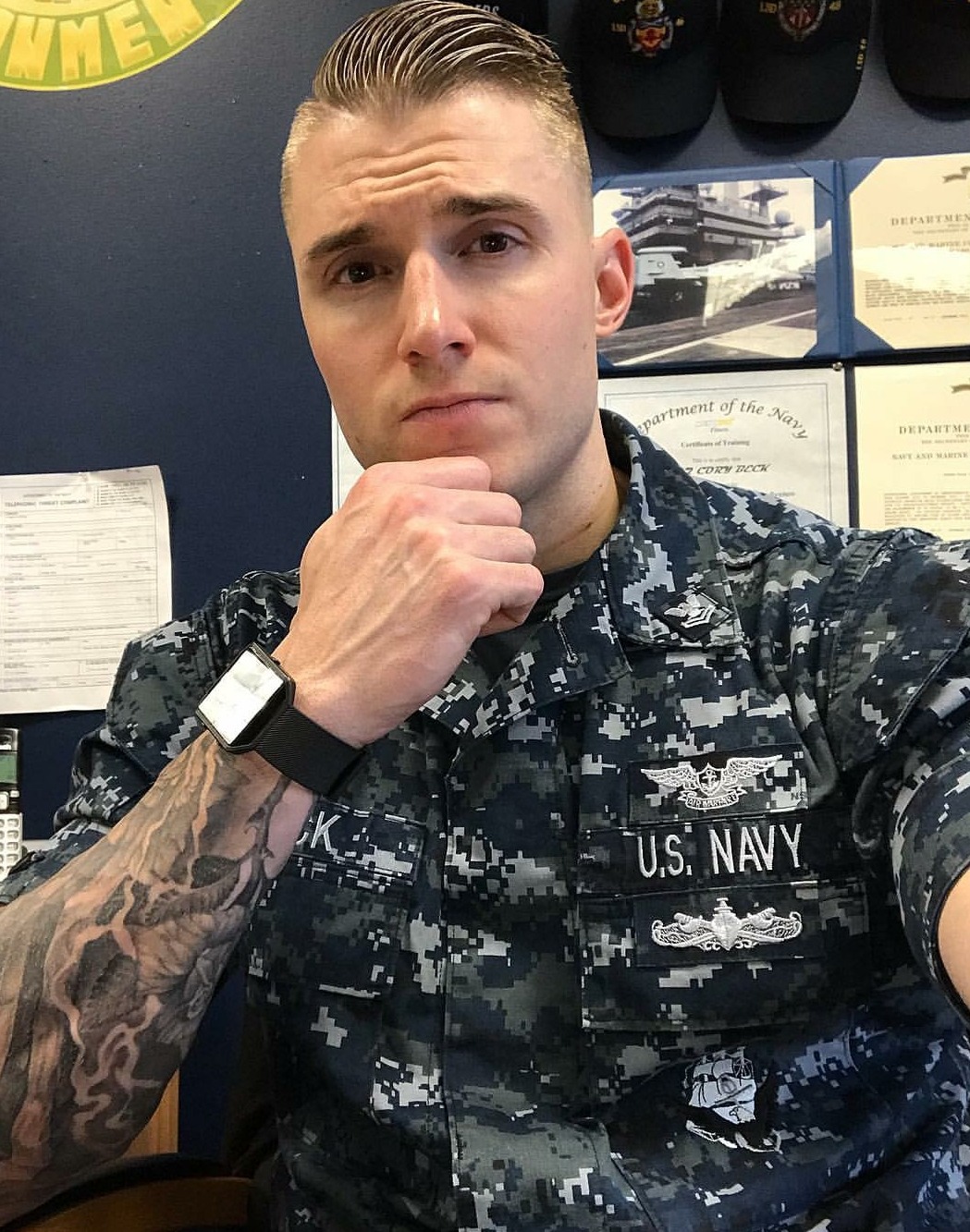 Marine Sword Swallower