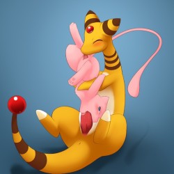 pokeexposed:  https://e621.net/post/show/313992/69-ampharos-anus-blue_eyes-blush-caprine-cunniling