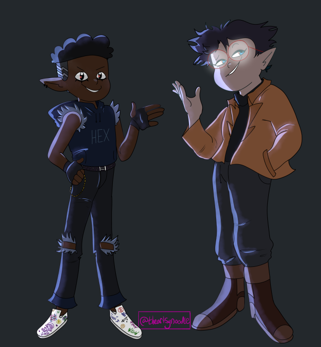 a little over a month ago i did some beta doodles, and really didnt know what to do with willow n gus so i decided to try again....