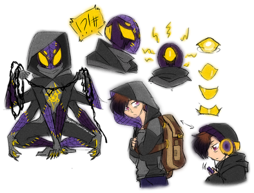 So UH I’m hopping aboard this Into the Spider-verse design train CHOOCHOO! Here’s Vircei! His powers