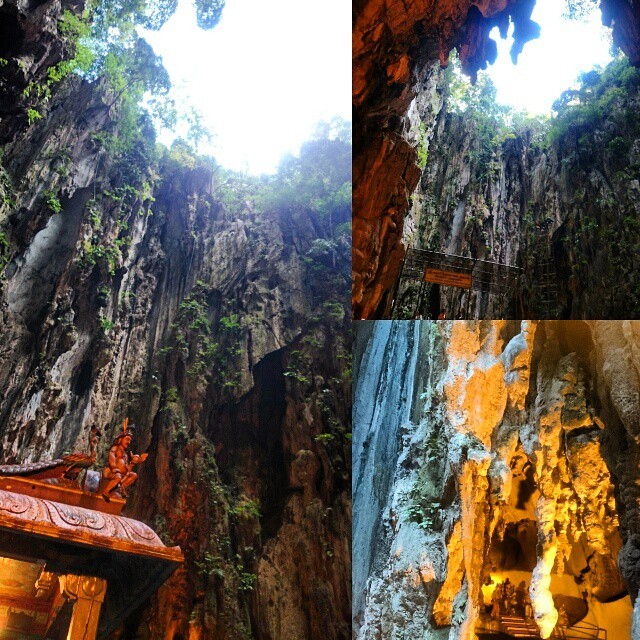 Inside #BatuCave   #travel #KualaLumpur #Malaysia #nature #cave #hinduism (at Batu