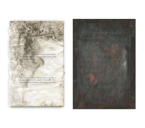 Forms of Things Lost To (2023)
[[MORE]]A copy of the book ‘And Then Gone’, buried in waterlogged soil in the Scottish Borders, not far from Scaleby Moss, for a period of about 3 months and later exhumed.
A series of eight artworks painted, partially...