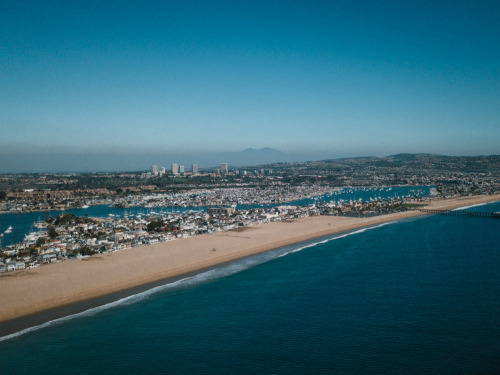Newport Beach. Orange County, California by drone