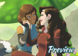 esoretal:  Preview of my piece for the upcoming @catstealers-zines Korrasami zine, Just the Two of Us: Vol 2! Pre-orders open on Jan 15th! I’ll put up a link when they’re available! :&gt;  &lt;3 &lt;3 &lt;3
