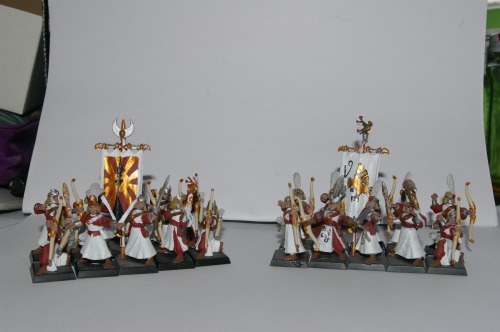 More models from the time I began painting, two units of archers. I haven’t got much to say about th