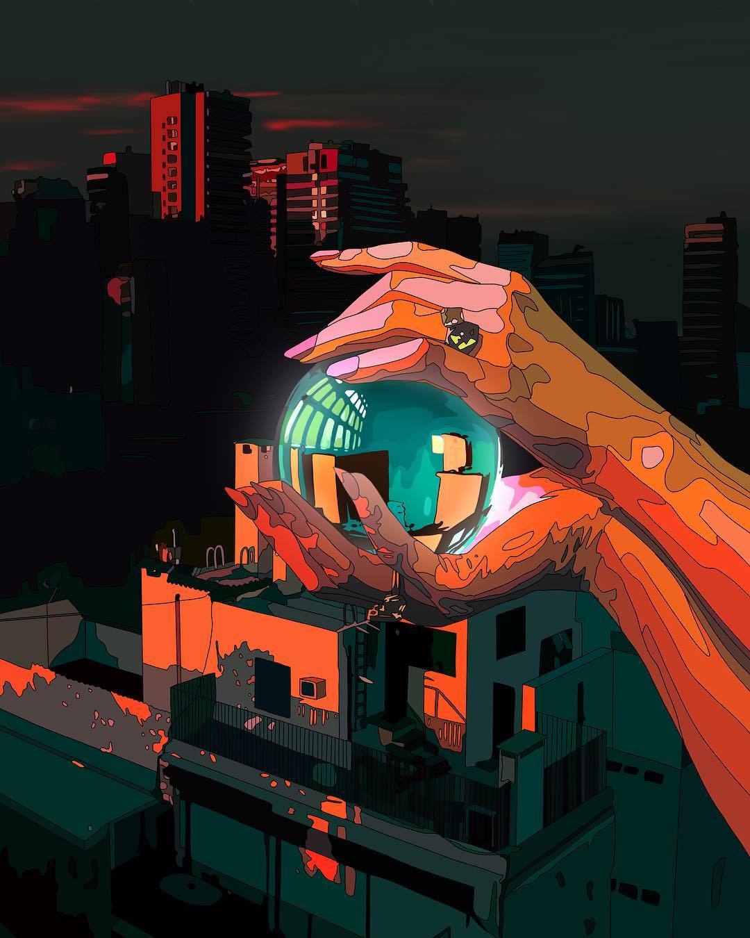 crossconnectmag:  Cyberpunk Illustrations by  Mad Dog Jones  Mad Dog Jones   is the
