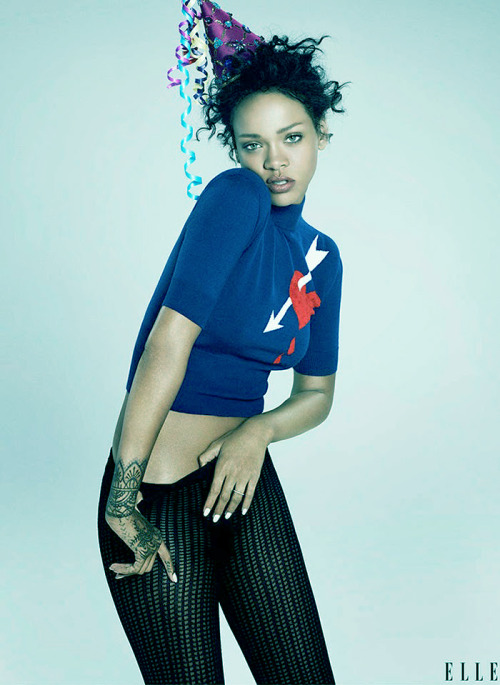 Rihanna by Paola Kudacki for Elle US 2014. "F**k Bitches, Get Money.“ Rihanna as you&rsqu