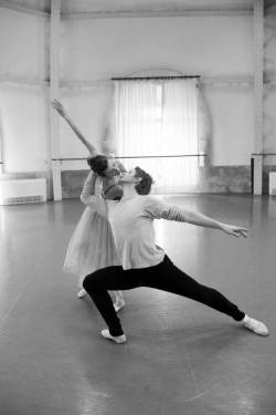 Strechanadi: Ludmila Pagliero, Karl Paquette La Valse Rehearsal Photo: Laurent Philippe