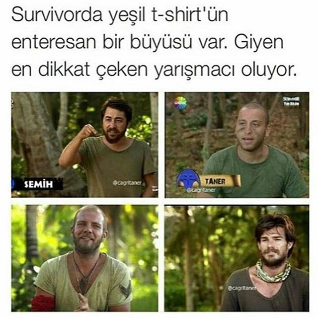 Survivor da yeşil...