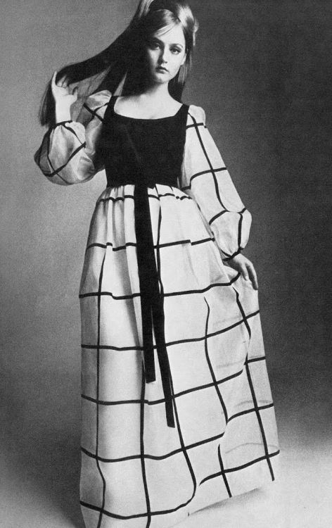 Victorian-style dress in Vogue UK, May 1966