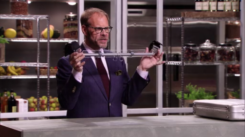 unpretty: unpretty:  dr-hollands:  unpretty: i love cutthroat kitchen but bingewatching makes it really stand out how often alton brown refers to himself as ‘daddy’ and makes contestants wear spreader bars I’m sorry what  you heard me  