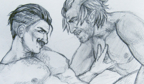 lekrow: samael + decimus I&rsquo;m just&hellip;. thinkin&rsquo; about the boys&hellip;.