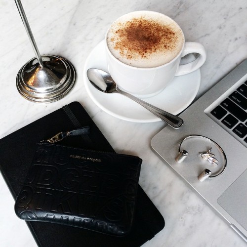 nalieli:  Chai latte and sifting through emails on a Sunday at my favorite @caffeprimola. (at WWW.NALIELI.COM) 