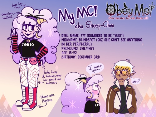 Ive Recently Re-downloaded Obey Me, And Already I Had To Make My Own Version Of The MC! Theyre More Femme