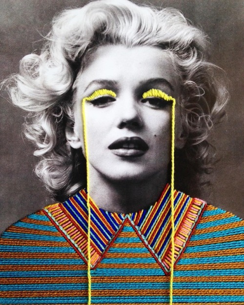 Embroidered Vintage Photos That Give Them 3D EffectTextile artist from Mexico, Victoria Villasana&rs