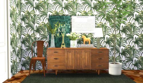 Palm tree wallpaper collection ▪ 6 swatches ▪ comes in green, blue, gold and blackdownload→ palm tre