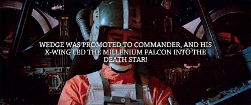 drinkupthesunrise: “Gee, Mister. You must know Wedge Antilles really well. What’s your name?” “Luke 