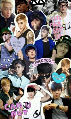 random-collage:  Collage #95 M.I.B 5Zic (김한길)