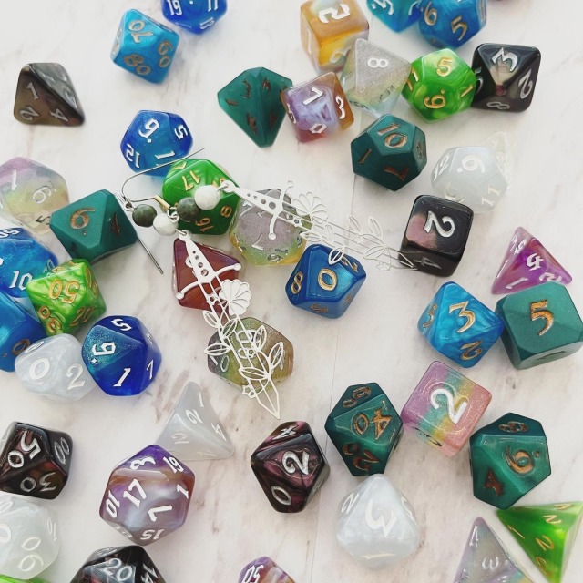 “I do not have a dice problem” I whisper to myself knowing full well it isn’t true 😂 
In my defense they make great photo props!...