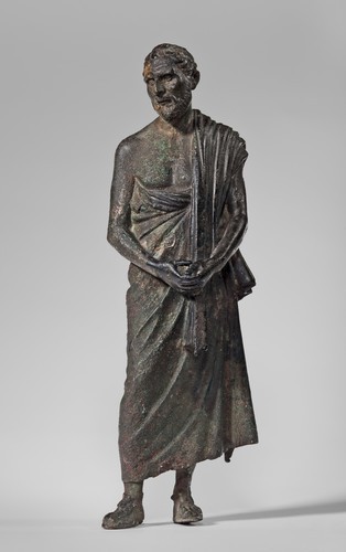 harvard-art-museums-sculpture:Portrait of the Greek Orator Demosthenes, 1st century BCE-2nd century 