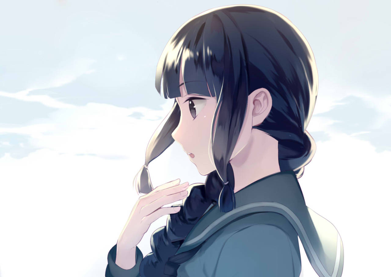艦隊これくしょん、北上（艦これ）、jiman、ロングヘア、side