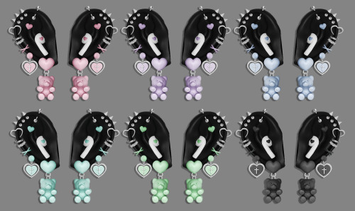 san33sims:【333】Care Bears earringcategory:earring（ears+earring）contain： female+male6 coloursGame scr