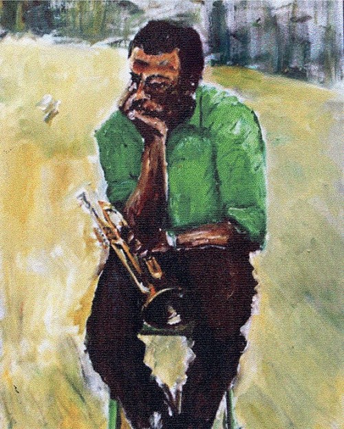 themaninthegreenshirt:Miles Davis With Green Shirt by Udi Peled