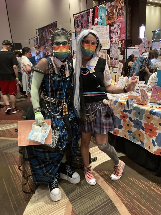 forgot to post these a while ago but i went to flamecon as frankie stein!!!!!!!!  was super stoked to find g3 frankie ( if 