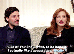 isaacoscar:  How are we feeling about Oscar’s ‘stache? Not many men can pull