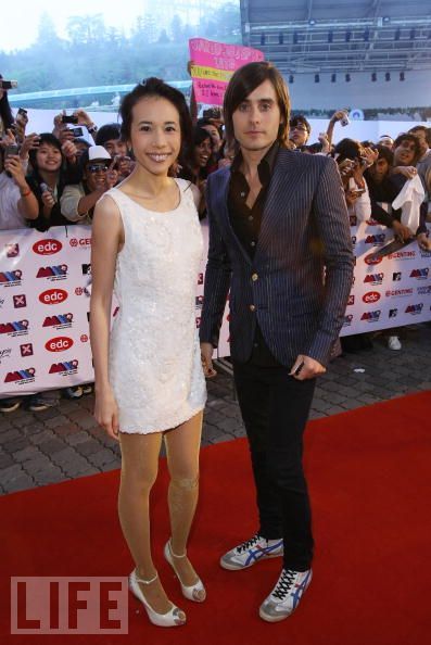 Karen Mok with Jared Leto at the 2008 MTV Asia Awards