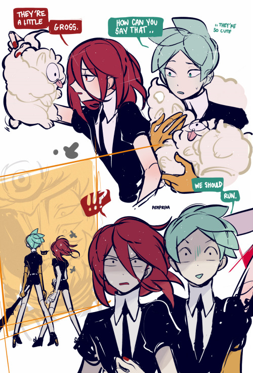pemprika:just… reimagining the shiro scene with shinsha and phos getting into a situation™ together 