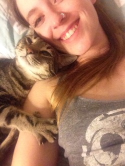 cuteanimalspics:  Cat wakes me up everyday