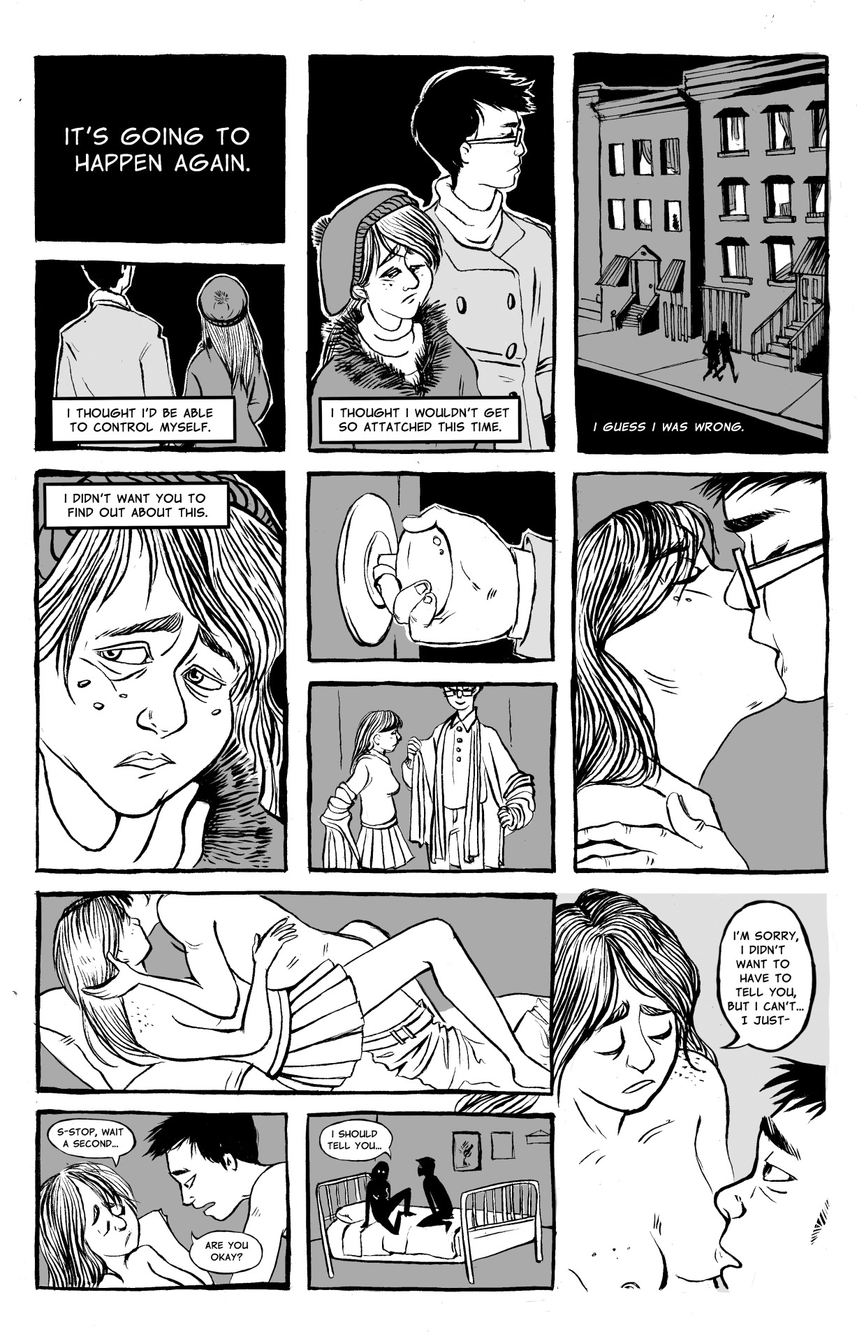 lana-arts:  Here’s a short comic that I did for my Sequential Art class recently;