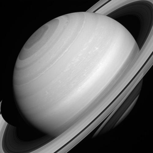  Although solid-looking in many images, Saturn’s rings are actually translucent. In this pictu