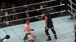 tina619:  madamemox:  Dean vs Sheamus in Taipei,Taiwan  Ohh my, I love that!! 