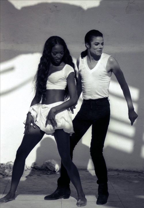  Michael Jackson and Naomi Campbell,1992 