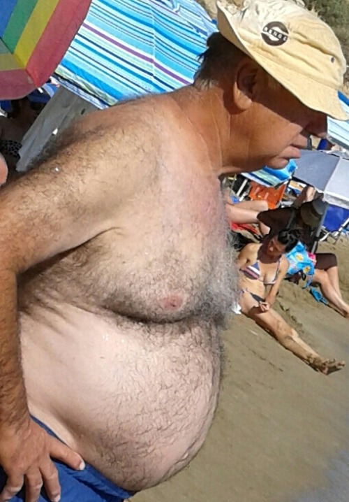The sexiest hairy Grandad of the summer.