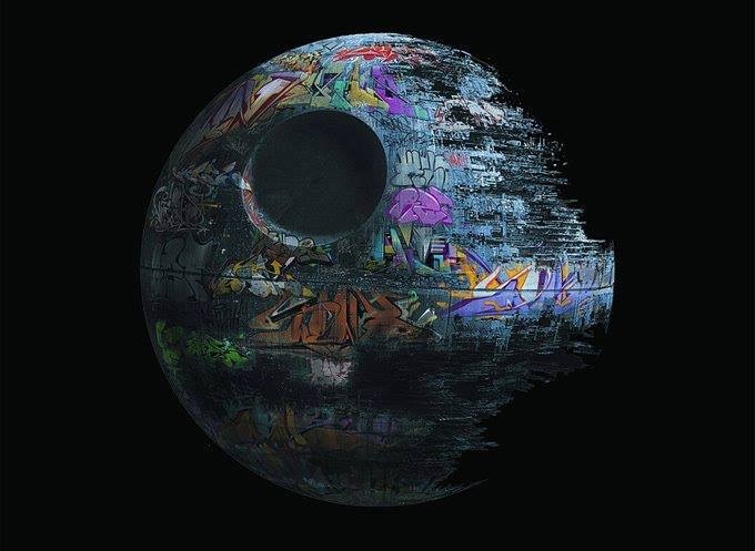 conraaadical:  Death star Graffiti 