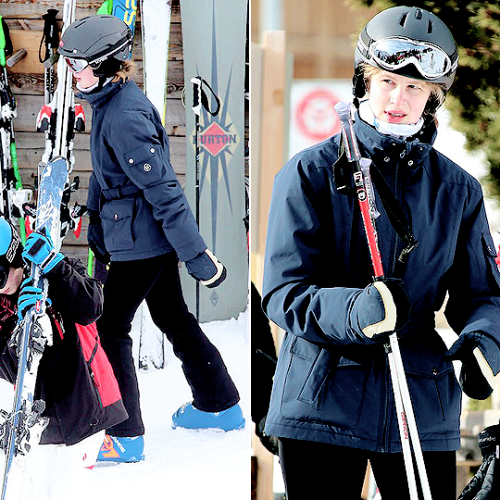 theroyalsandi: Lady Louise Windsor as she hit the slopes in the exclusive Swiss St Moritz resorts |