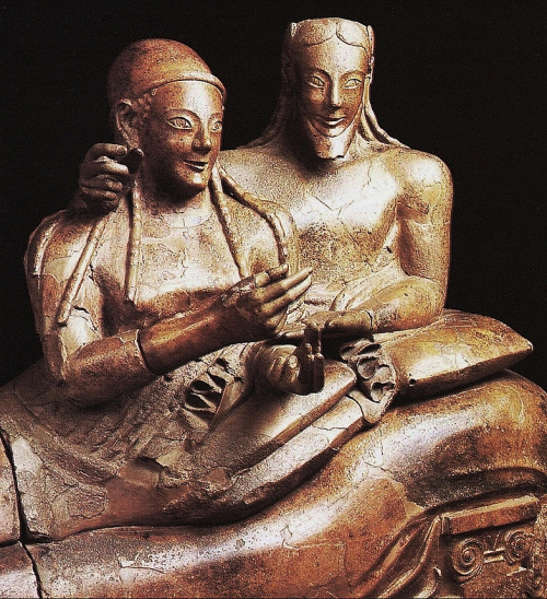 belongingtoanothertime: irefiordiligi: Sarcofago degli Sposi (The Sarcophagus of the Spouses) - VI c