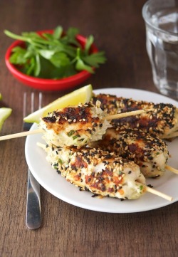 superdeliciousrecipes:  Sesame Chicken Kebabs (Low Carb &amp; Gluten-Free)   