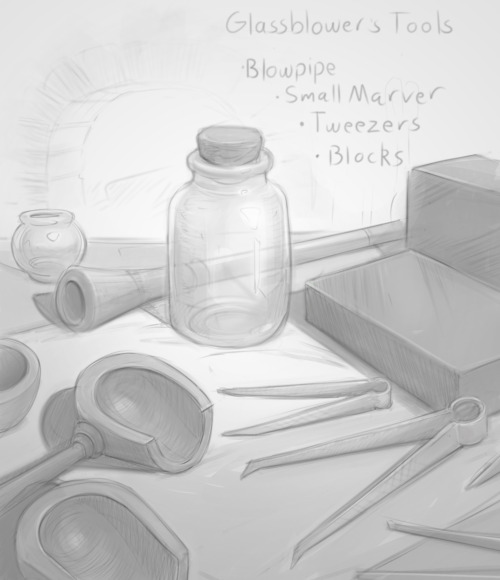 Forgery kit &amp; Glassblower&rsquo;s tools