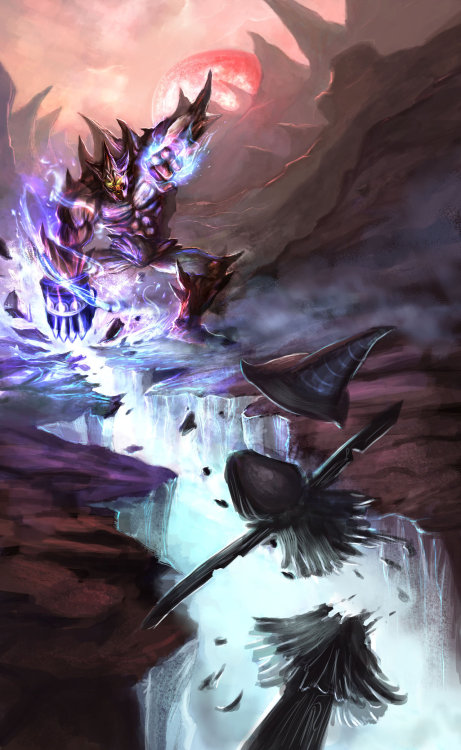 dwaileagueoflegends:AP Malphite Training with FrostBorn Gauntlets by ~Morgorth