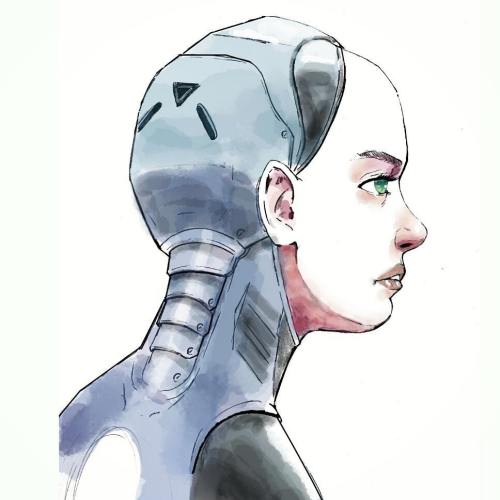 Sketchbook drawing (ex machina inspired) #art #illustration #sketchbook #sketch #drawing #painting #