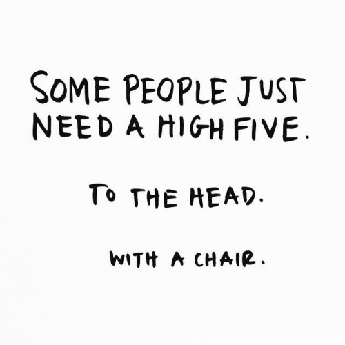 bacon-radio:  Off to work! I’ll try to keep myself from grabbing chairs..