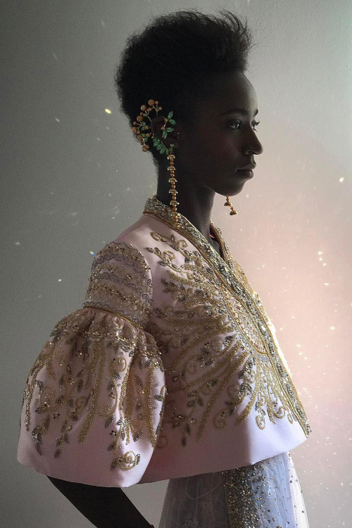divinebeauties:Viviane Oliveira at Georges Hobeika Haute couture SS17