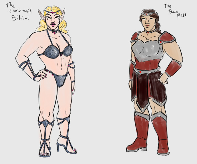 Tired Of Bad Fantasy Wing Design on Tumblr: Common Problems In Female Armor